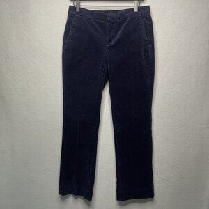 Banana Republic Logan Womens 4S Navy Blue Corduroy Pants